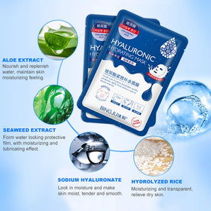 10 Pieces Hyaluronic Acid Facial Mask
