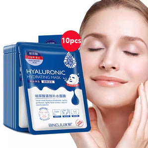 10 Pieces Hyaluronic Acid Facial Mask