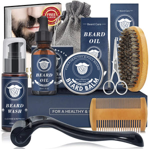 9Pcs/Sets Beard Growth Kit For Men Hair